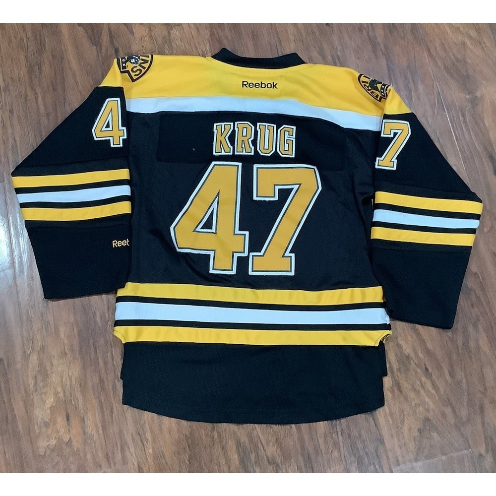 Reebok NHL Torey Krug Youth S/m Jersey Boston Bruins #47